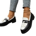 thumbnail image 6 of Willtoo Womens Classic Faux Leather Platform Tassel Loafers Slip On Round Toe Dress Shoes Comfort Lightweight Non Slip Thick Lug Sole for Business Work Wedding Party Daily Casual, 6 of 6