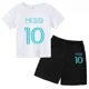 thumbnail image 3 of Nueva camiseta y pantalones cortos con estampado de Messi para niños y adolescentes, conjunto de 2 piezas, ropa de fútbol para niños y niñas, traje deportivo de moda de manga corta de verano, 3 of 5