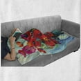 thumbnail image 6 of Impressionist Soft Flannel Fleece Throw Blanket, Floral Painting Colorful Bouquet of Poppy Flowers in Vase, Cozy Plush for Indoor and Outdoor Use, 50" x 70", Multicolor, by Ambesonne, 6 of 6