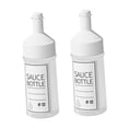 thumbnail image 3 of 2 botellas de salsa exprimibles con etiqueta grabable, botellas dispensadoras de condimentos con 6x6x182 cm 250 ml, 3 of 9