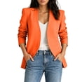 thumbnail image 3 of KyCheLot Plus Size Blazers for Women Fall Solid Color Long Sleeve Jackets Casual Work Business Officewear, 3 of 9