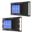 thumbnail image 3 of Escalera Con Energía Solar 6 Led Iluminación Blanca Cálida Ip65 Lámpara De Paisaje De Pared Impermeable Para Porche Valla Jardín Pasarela 2 Uds Luz Sweethay HA019209-00, 3 of 5