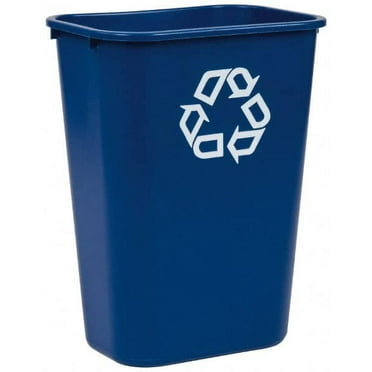 Rubbermaid FG295773BLUE 41 Qt Rectangle Blue Recycling Container Polyethylene