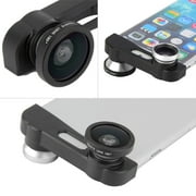 3 in 1 Wide Angle Lens,15X Macro Lens,230°Fisheye Lens,Clip-on iPhone Lens Kit Compatible iPhone X/8/7/6s/6 Plus, Samsung and Smartphones