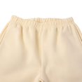 thumbnail image 6 of CPNG Boys Fleece Lined Sweatpants Casual Solid Color Elastic Waist Loose Pants Sports Pants Casual Jogger(Khaki,5-6 Years), 6 of 9