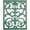 Antique Green & 1PC, variant on Cast Iron Scroll Wall Decor, Flower Carved Artwork, 12x15 Inch Intricate and Pretty Plaque, Living Room, Bedroom Decorations, Antique Green with Gold Accent