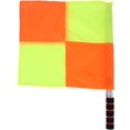 thumbnail image 1 of 2PCS Referee Linesman Flag with Storage Bag for Sports Match Soccer Football Hockey Training, 1 of 5