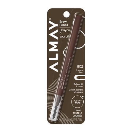 Almay Brow Pencil, Eyebrow Makeup, Hypoallergenic, 802 Brunette