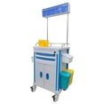 thumbnail image 3 of Chariot d'Anesthésie Multifonctionnel Chariot d'Urgence Mobile Chariot de Médicaments avec Roues Universelles, 3 of 18