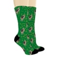 thumbnail image 2 of ThisWear Dog Crew Socks Pug Socks for Women Men Pug Novelty Gifts Dog Bday Supplies 12-Pair Green Crew Socks, 2 of 5