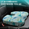 thumbnail image 4 of Premium Dinosaur Pattern Memory Foam Seat Cushion Ergonomic Chair Pad for Office Chair, Car, Airplane & Bleachers Sciatica, Tailbone Hip & Back Pain Relief - Chair Cushion for Long Office Workers., 4 of 5