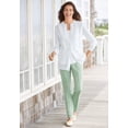 thumbnail image 5 of Woman Within Plus Size Long-Sleeve Pointelle Cardigan Sweater, 5 of 5