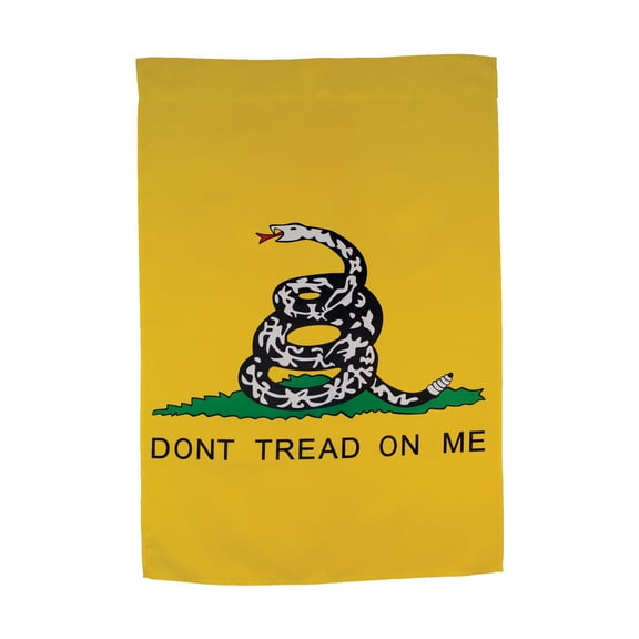 In the Breeze 4384 — Don't Tread on Me Lustre House Outdoor Flag - Home and Garden Decor