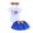 Blue, variant on Vedolay Fringe Skirts Set Toddler Girl 2PCS Summer Skirt Outfits Kids Sleeveless Halter Tank Tops Flower Skirts Set,Blue 9-12 Months