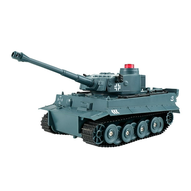 RC Tank Truck Vehicles RC Car 2.4Ghz Radio Controlado Battle Tank Toy 270 degree Rotacional Sonidos realistas Gran regalo para niños Niños Azul Zulema Juguetes carro tanque