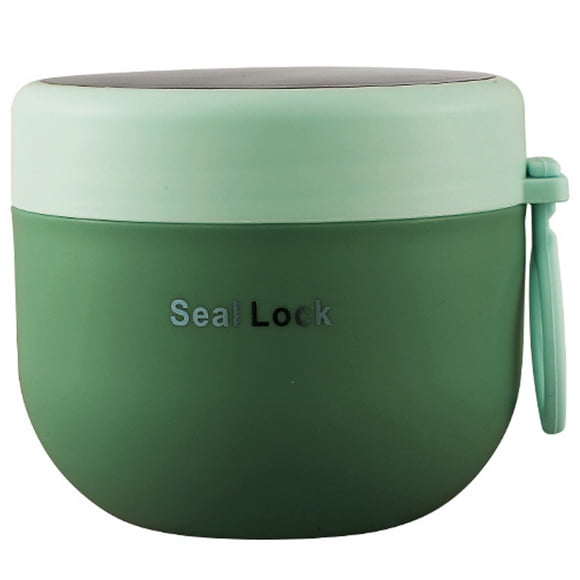 Taza de desayuno de acero inoxidable, taza de cereal, taza de leche multiusos, recipiente portátil para sopa, taza para almacenar cereal