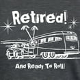 thumbnail image 3 of CafePress - Retro Trailer Retired WHT Women's Deluxe T Shirt - Womens Tri-blend T-Shirt, 3 of 4