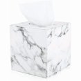 thumbnail image 1 of Square Tissue Box (Marble), 1 of 4