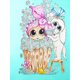 thumbnail image 1 of Pintura de diamante 5D DIY Taladro redondo completo Chica Perro Kit Decoración del hogar Arte Artesanía FLhrweasw Nuevo, 1 of 9