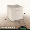 thumbnail image 3 of NEATERIZE 13x13 Large Storage Cubes (Set of 8). Fabric Storage Bins with Dual Handles | Cube Storage Bins for Home & Office | Foldable Cube Baskets for Shelf | Closet Organizers & Storage Box (Beige), 3 of 7