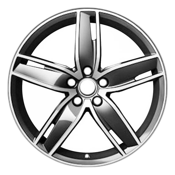 2015-2020 Audi S3 19" Machined Charcoal OEM Factory Wheel Rim 8V0601025AS