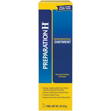 Preparation H Hemorrhoid Symptom Treatment Ointment, Itching, Burning and Discomfort Relief, Tube (2.0 Ounce)