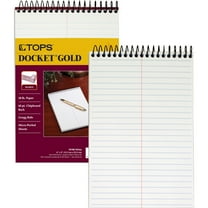 Docket Gold Steno Books, Gregg Rule, 6 x 9, White, 100 Sheets