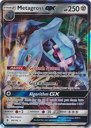 Pokemon Guardians Rising Metagross-GX #85//145 Ultra Rare Card