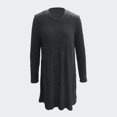 thumbnail image 4 of Womens Fall and Winter Fashion Dresses Sexy Slim Package Round Neck Long Sleeve Winter Knit Sweater Dress 2024, 4 of 5