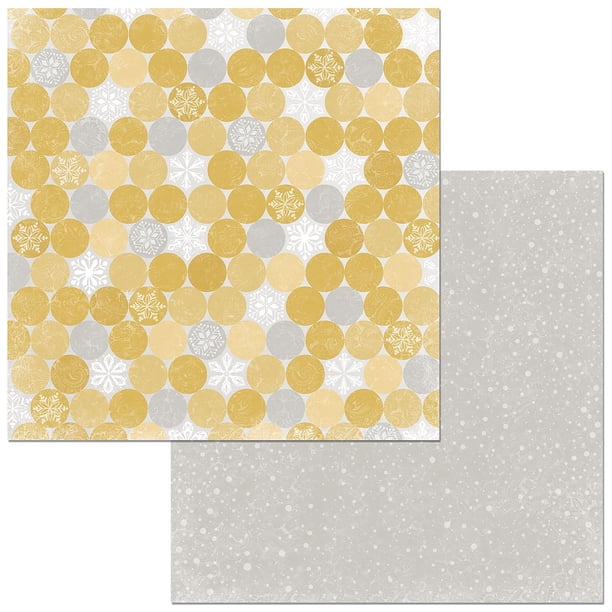 Christmas In The Village Double Sided Cardstock 12 X12 Snowflakes 