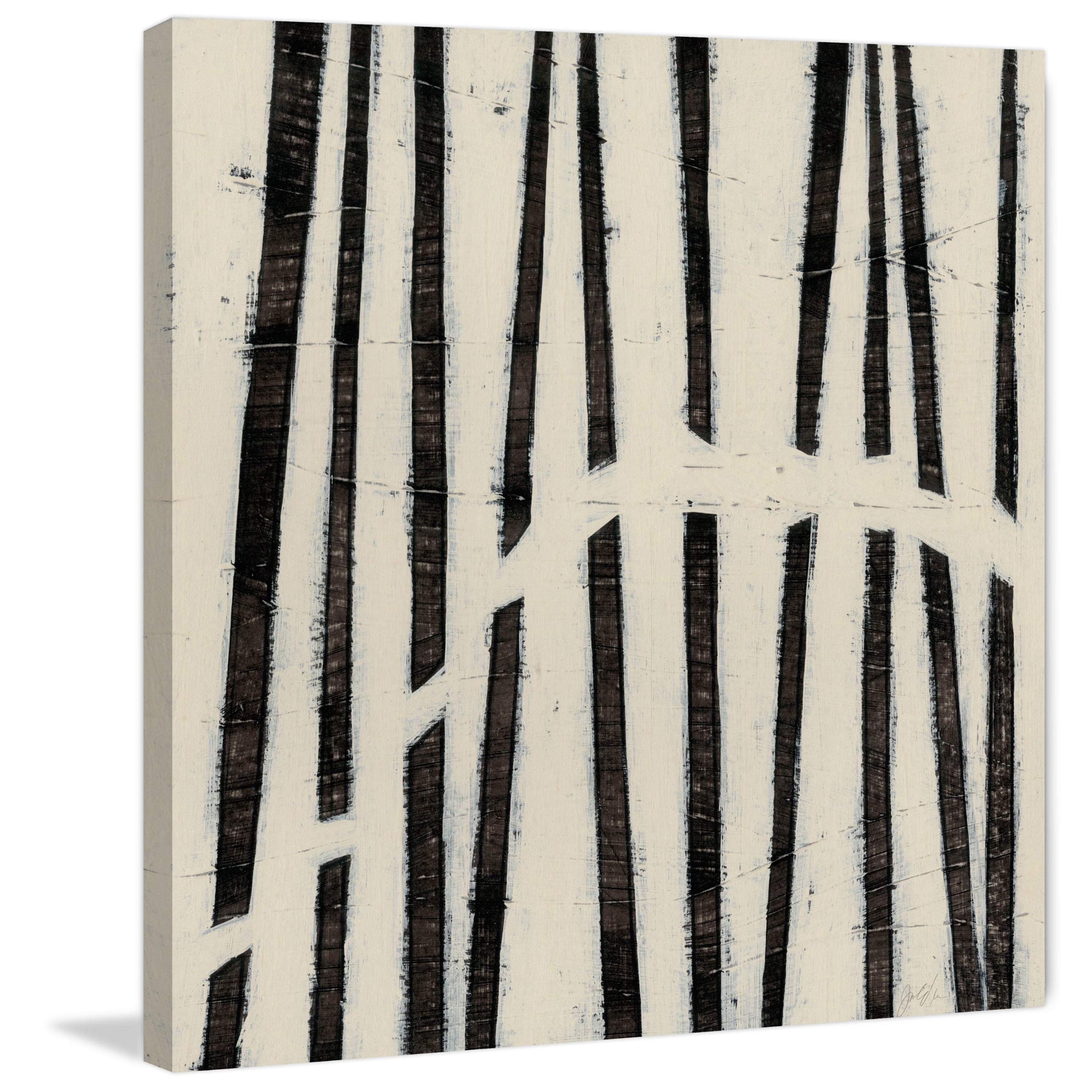 MARMONT HILL  - 'Hieroglyph I' Painting Print on Wrapped Canvas - Multi-Color 48 x 48
