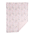thumbnail image 3 of CREVENT Soft Cozy Girls Pink Unicorn Minky Baby Receiving Blanket, 3 of 5