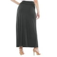 thumbnail image 2 of MOA COLLECTION Women's Ultra Comfort Stretch Maxi Skirt Relaxed Fit for Everyday Elegance, 2 of 4