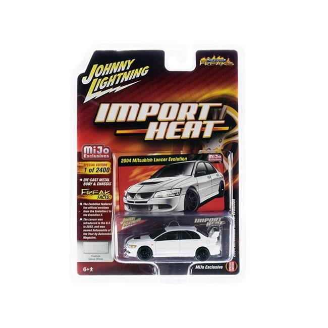 Johnny Lightning JLCP7311 2004 Mitsubishi Lancer Evolution White