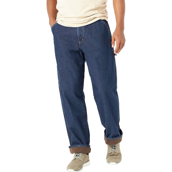 Wrangler Mens Jeans 34X30 Fleece Lined Carpenter Stretch