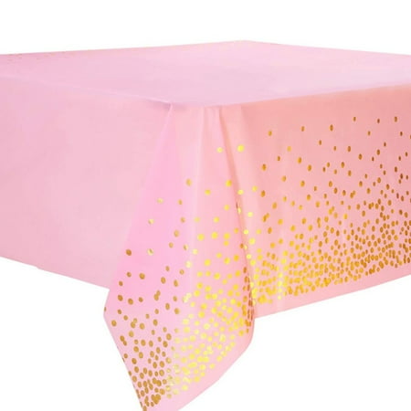 

Ruibeauty Plastic Use Only Once Rectangle Table Cloth Waterproof For Clean Birthday Party