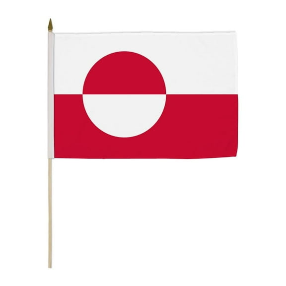 Greenland 12x18in Stick Flag
