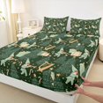 thumbnail image 5 of Manfei Gnome King Sheets Nisse Bedding, Slate Red 4 Pieces (1 Flat Sheet, 1 Fitted Sheet and 2 Pillowcases), 5 of 6