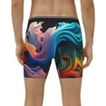 thumbnail image 2 of Men's Boxer Briefs, Vibrant Fluid Motion Art Soft and Breathable Mens Underwear Boxer Briefs With Widen Waist, 2 of 5
