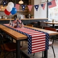 thumbnail image 1 of Linnome Independence Day Polyester Table Runner with Star Pattern for Holiday Party Decor 72x13in Multicolor, 1 of 6