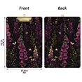 thumbnail image 5 of FORMRS Acrylic Clipboard with Low Profile Clip Standard A4 Letter Size, 12.5" x 9", Dark Purple Floral Pattern, 5 of 8