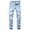 Light Blue, variant on Men's 100%Denim Comfort Flex Waist Leg Baggy Jeans New Fashion Have Pockets Button Zipper Personality Trend Jeans Gray 2XL Jeans for Men