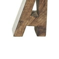 thumbnail image 6 of DecMode 5" A Z Dark Brown Mango Wood Bookends (Set of 2), 6 of 11