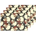thumbnail image 5 of EREHome Santa Claus Snowflake Placemat Plate Holder Set of 4, Table Mats Protector 12x18 inch, 5 of 5