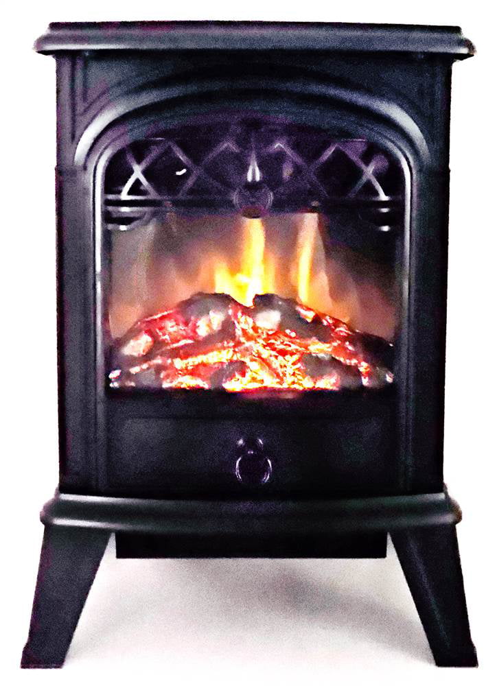 Simple Electric Wood Burning Stove for Large Space