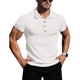 thumbnail image 1 of Camisas de vestir ajustadas para hombres, camisa musculosa de manga corta para hombres con botones en la parte delantera, camisa musculosa de manga corta adaptada para la perfección, 1 of 2