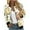 Khaki, variant on Womens Casual Zip Jackets Casual Print Aztec Bomber Jacket Plus Size Full-Zip Streetwear Windbreaker Loose Fit Stand Collar Varsity Jacket Today's