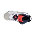 thumbnail image 5 of Jordan 6 Retro BT Little Kid's Shoes White/Infrared 23/Natural Grey 384666-104, 5 of 6