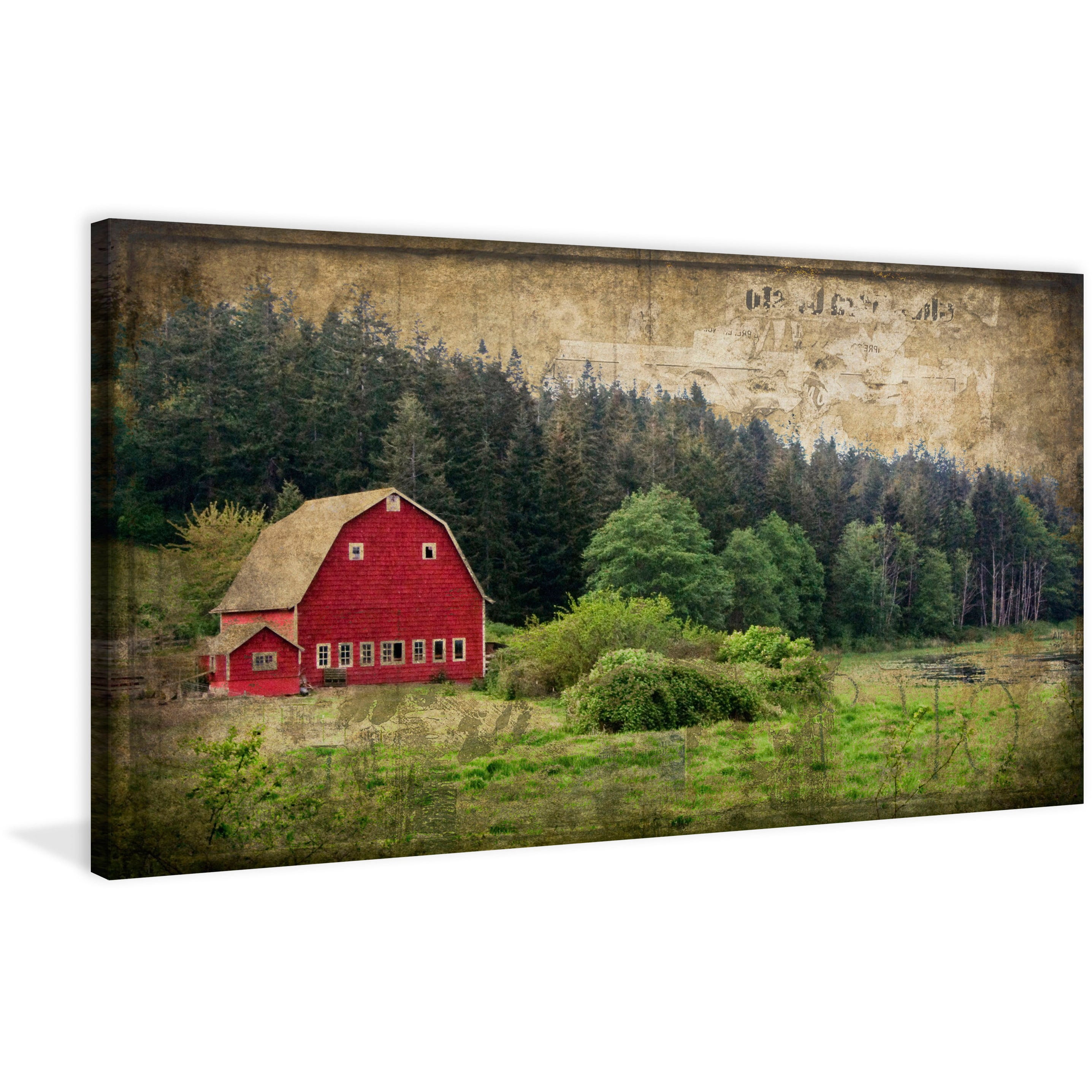 "Widbey's Barn I" Painting Print on Wrapped Canvas