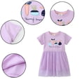 thumbnail image 1 of AJZIOJIRO Robe Décontractée pour Filles, Simple, Imprimée, en Tulle, pour Tout-Petits, Col Rond, Été, 1 of 9